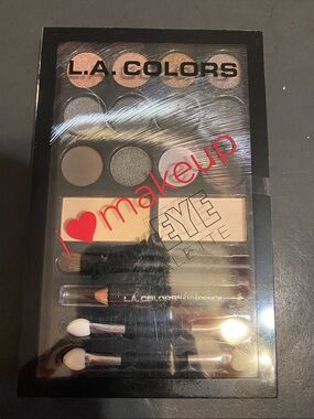 L.A. Colors Neutral & Shimmer Eye Palette - Brown and Beige Shades